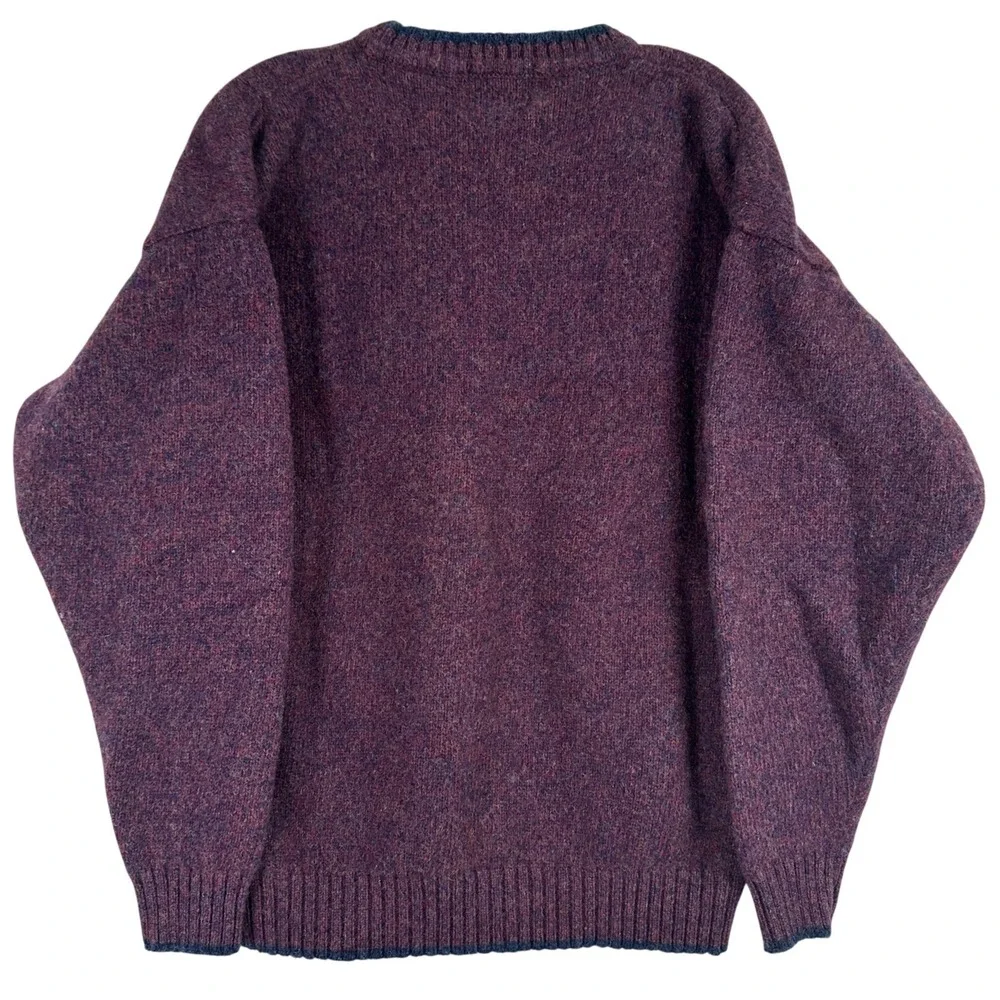 Vintage Woolrich Rugged Outdoor Crewneck Sweater Mens XL Purple Marled Gorpcore